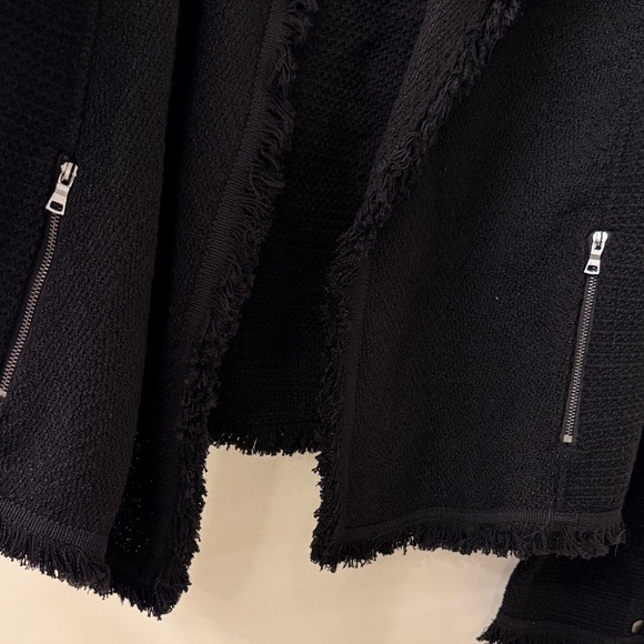 NIC+ZOE Nordstrom’s Textured Black Fringe Jacket Cardigan - Large - Picture 7 of 10